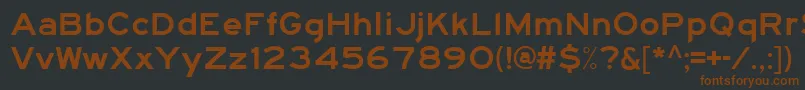 Hwygexpd Font – Brown Fonts on Black Background