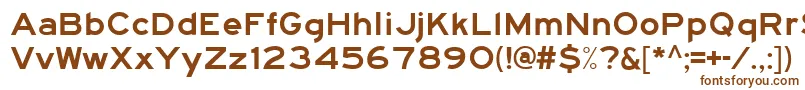 Шрифт Hwygexpd – коричневые шрифты на белом фоне