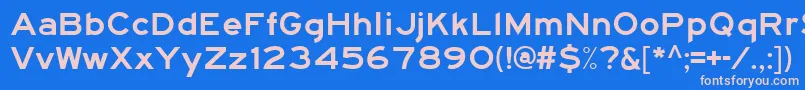 Hwygexpd Font – Pink Fonts on Blue Background