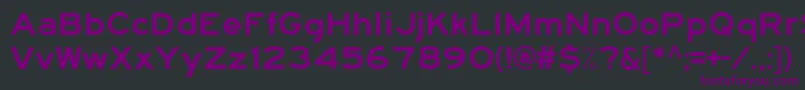 Шрифт Hwygexpd – фиолетовые шрифты на чёрном фоне