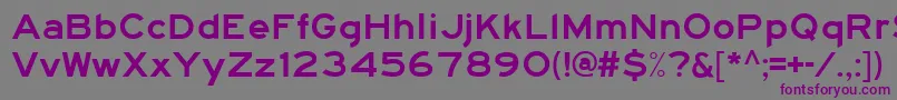 Hwygexpd-fontti – violetit fontit harmaalla taustalla