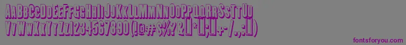 EngeholzschriftShadow Font – Purple Fonts on Gray Background