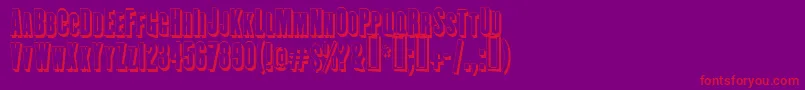 EngeholzschriftShadow Font – Red Fonts on Purple Background