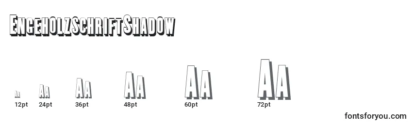 Размеры шрифта EngeholzschriftShadow