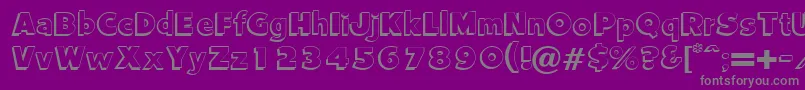 Vantage Font – Gray Fonts on Purple Background