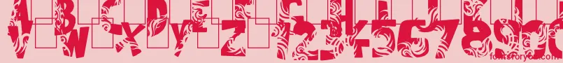 Tuamotu Font – Red Fonts on Pink Background