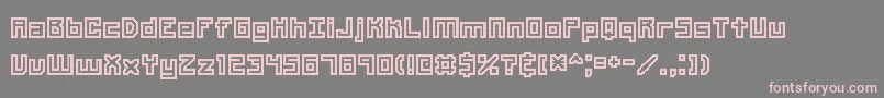 UnlearnedBrk Font – Pink Fonts on Gray Background