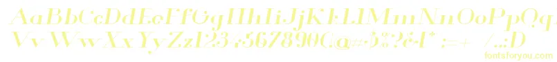 GlamorExtendedItalic Font – Yellow Fonts