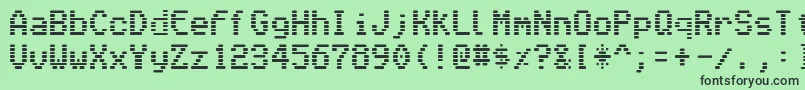 Venetiamonitor Font – Black Fonts on Green Background