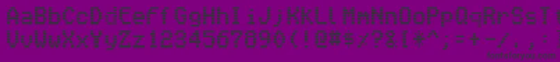 フォントVenetiamonitor – 紫の背景に黒い文字