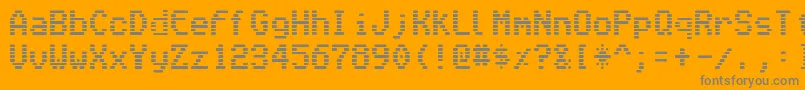 Venetiamonitor Font – Gray Fonts on Orange Background