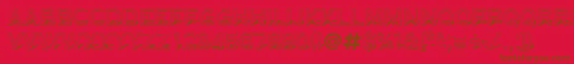 Police Copper9 – polices brunes sur fond rouge