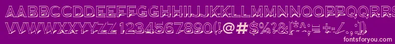 Copper9 Font – Pink Fonts on Purple Background