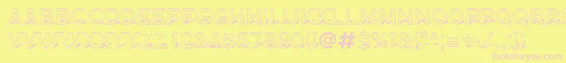 Copper9 Font – Pink Fonts on Yellow Background