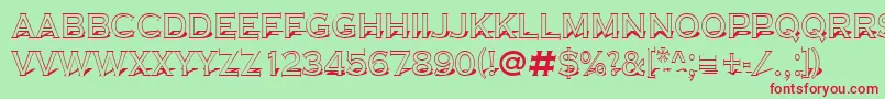Copper9 Font – Red Fonts on Green Background