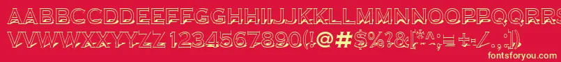 Copper9 Font – Yellow Fonts on Red Background