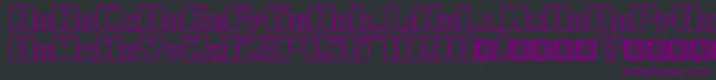 UnderwhelmedOutlineBrk Font – Purple Fonts on Black Background