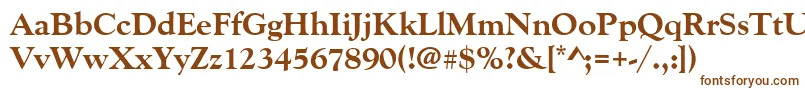 Goudyoldstytextbol Font – Brown Fonts on White Background