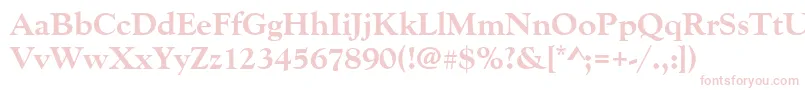 Goudyoldstytextbol Font – Pink Fonts on White Background