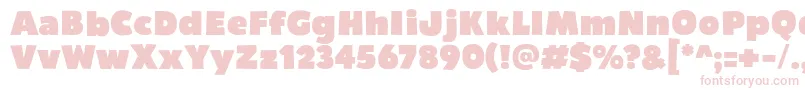 Bumpo Font – Pink Fonts on White Background