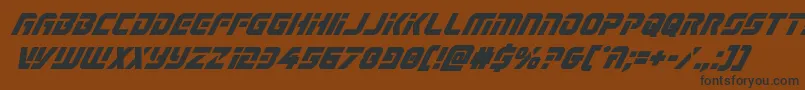 Legiosabinaboldital Font – Black Fonts on Brown Background