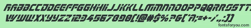 Legiosabinaboldital Font – Black Fonts on Green Background