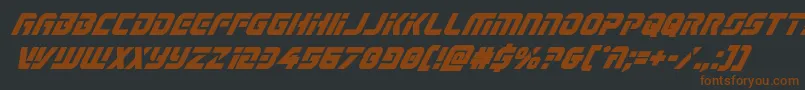 Legiosabinaboldital Font – Brown Fonts on Black Background