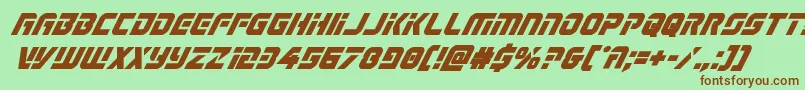 Legiosabinaboldital Font – Brown Fonts on Green Background