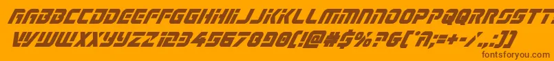 Legiosabinaboldital Font – Brown Fonts on Orange Background