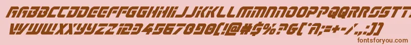 Legiosabinaboldital Font – Brown Fonts on Pink Background