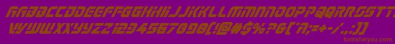 Legiosabinaboldital Font – Brown Fonts on Purple Background