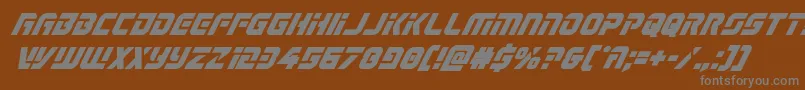 Legiosabinaboldital Font – Gray Fonts on Brown Background