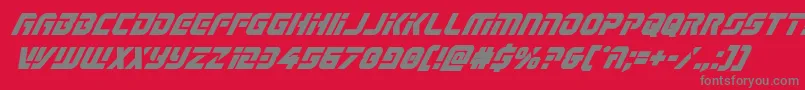 Legiosabinaboldital Font – Gray Fonts on Red Background