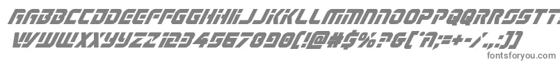 フォントLegiosabinaboldital – 白い背景に灰色の文字