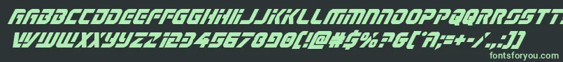 Legiosabinaboldital Font – Green Fonts on Black Background