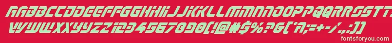 Legiosabinaboldital Font – Green Fonts on Red Background