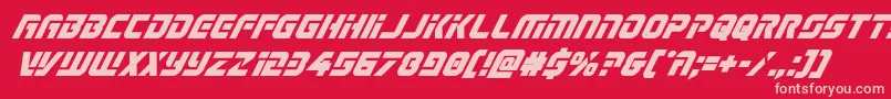 Legiosabinaboldital Font – Pink Fonts on Red Background
