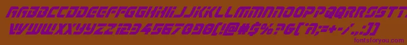 Legiosabinaboldital Font – Purple Fonts on Brown Background