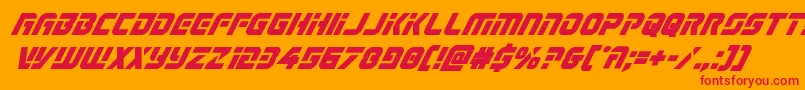 Legiosabinaboldital Font – Red Fonts on Orange Background