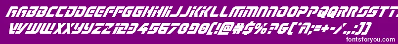 Legiosabinaboldital Font – White Fonts on Purple Background