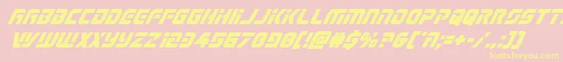 Legiosabinaboldital Font – Yellow Fonts on Pink Background