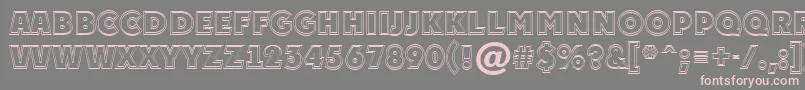 Plakattitul2otlExtrabold Font – Pink Fonts on Gray Background