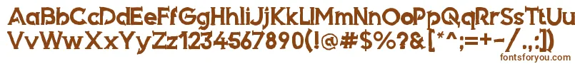 Armed Font – Brown Fonts on White Background