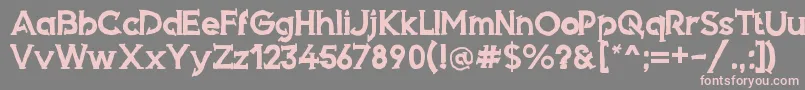 Armed Font – Pink Fonts on Gray Background