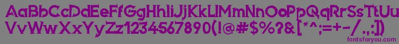 Armed Font – Purple Fonts on Gray Background