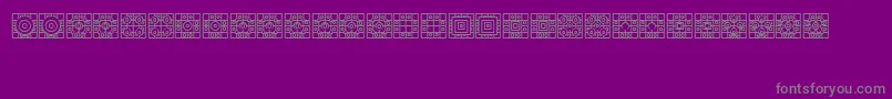 Filling Font – Gray Fonts on Purple Background