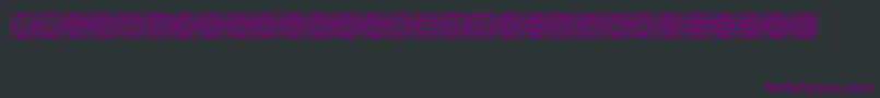 Police Filling – polices violettes sur fond noir