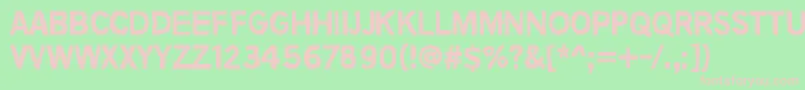 NoMoreLies Font – Pink Fonts on Green Background