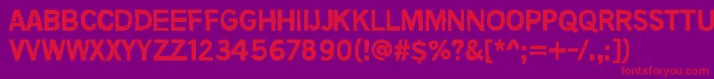 NoMoreLies Font – Red Fonts on Purple Background