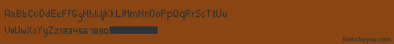 Fonte TheFozderien – fontes pretas em um fundo marrom